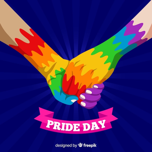 Free vector pride day concept