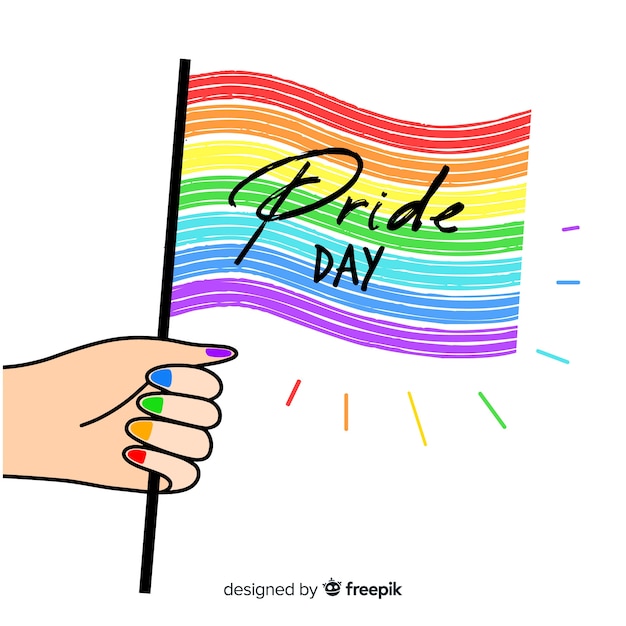 Free vector pride day concept