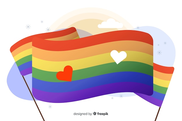 Pride day flag background