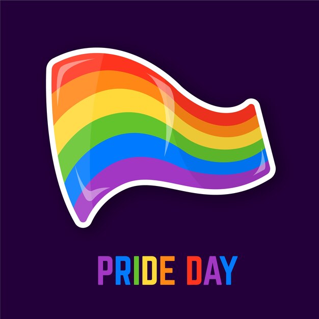 Pride day flag concept