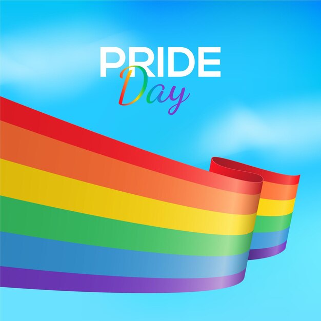 Pride day flag concept