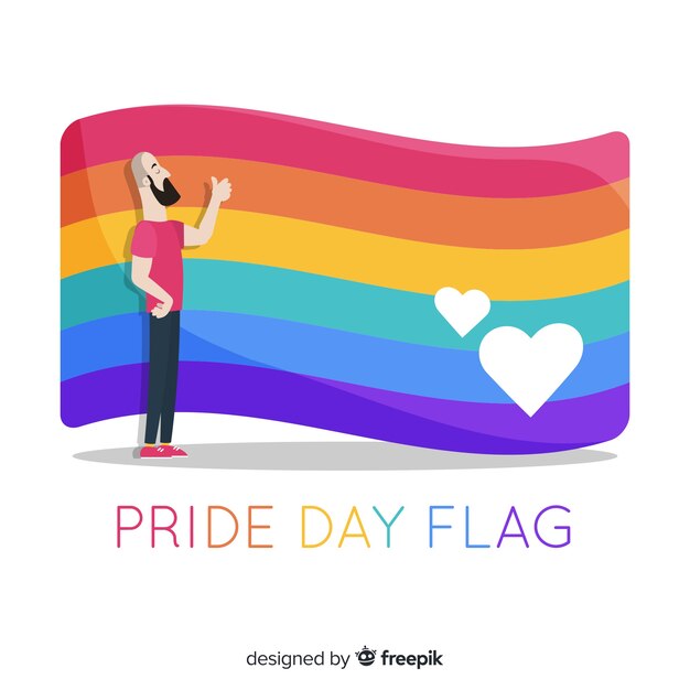 Pride day flag