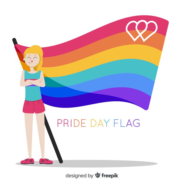 Pride day flag