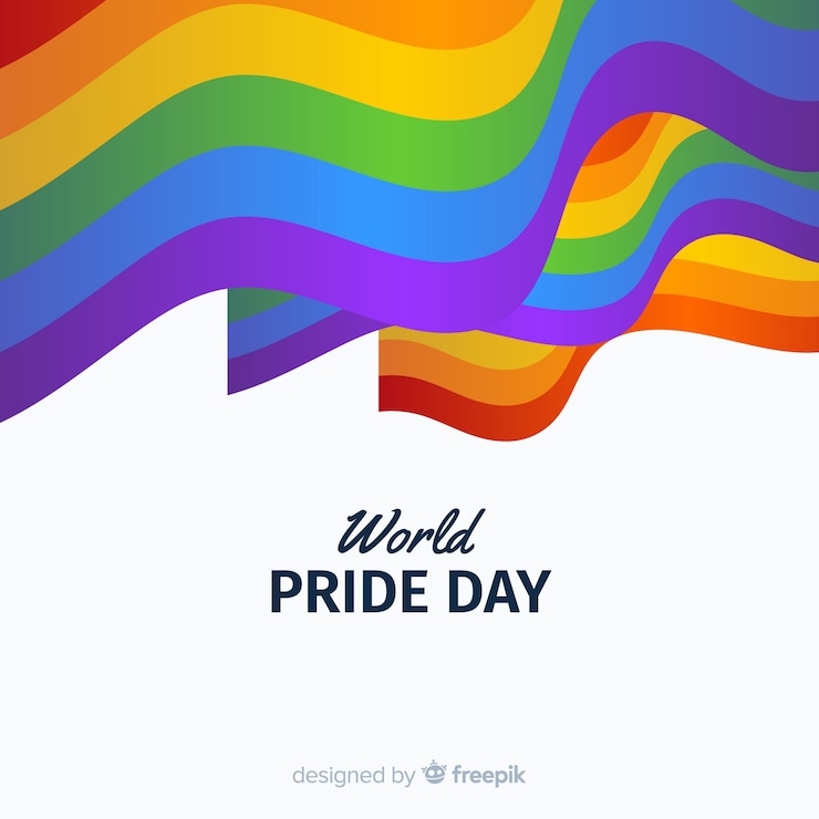 Free Vector pride day flag