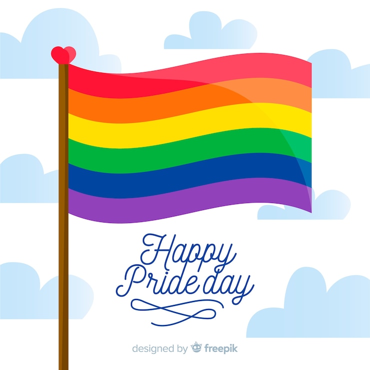Free Vector pride day flag