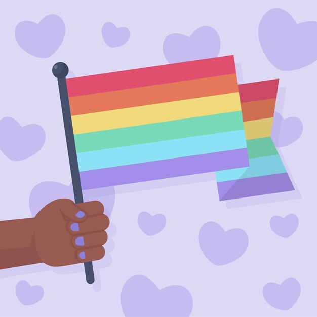 Free vector pride day flag