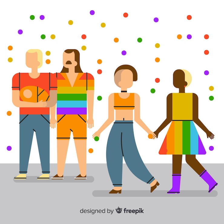 Free Vector pride day
