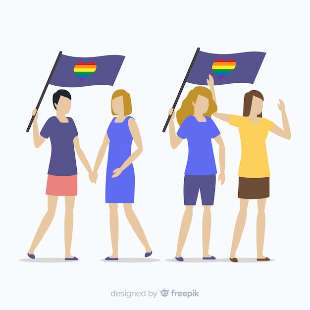 Free vector pride day