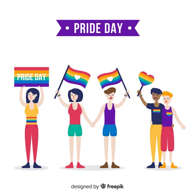 Free vector pride day