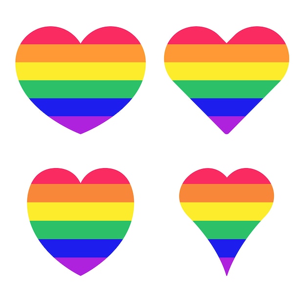 Pride hearts