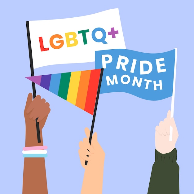 Pride parade  vector featuring lgbtq rights concept