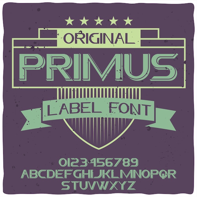 Primus 서체
