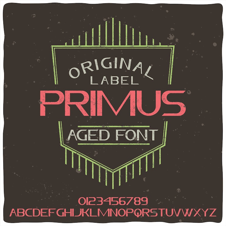 Free Vector primus typeface