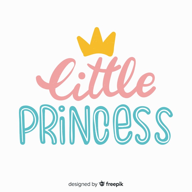 Princess lettering background