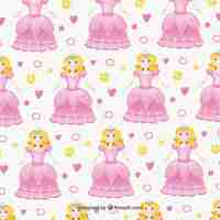 Free vector princess pattern