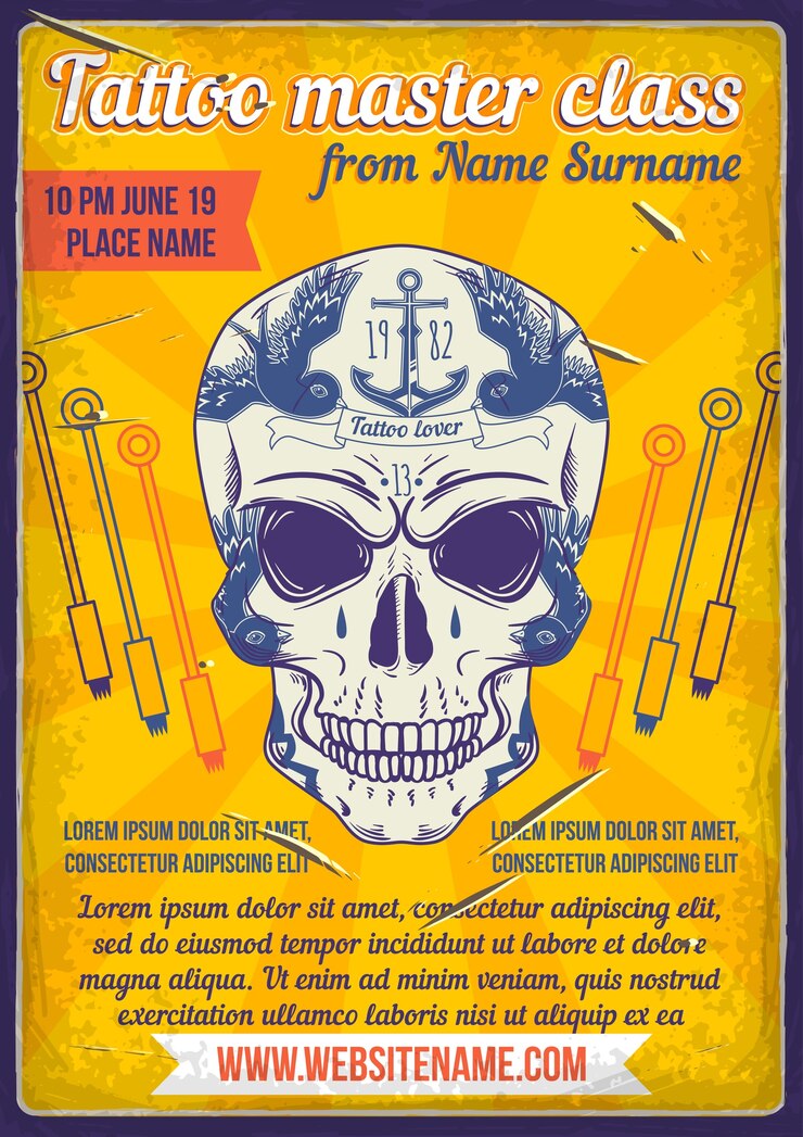 Free Vector print tattoo master class