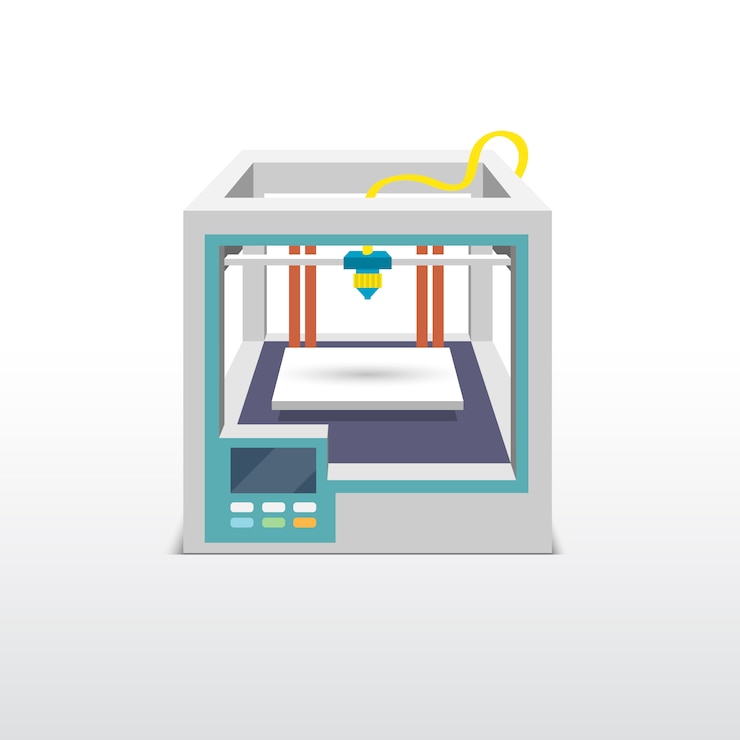 Free Vector printing 3d emblem