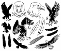 Free vector prints of eagle