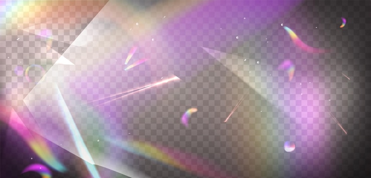 免費 Vector 鏡光彩虹閃光效應覆蓋向量