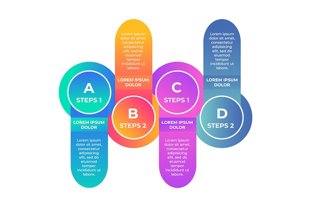 Process Chart With Steps And Letters