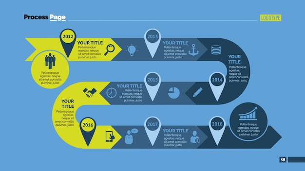 Free Process Infographic Design Vector Templates Available for Download