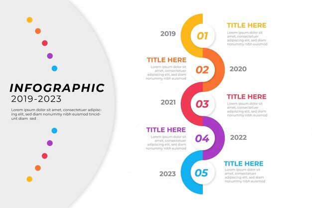 Process infographic template