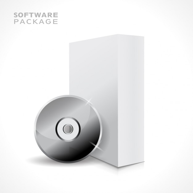 Free Vector product box and cd