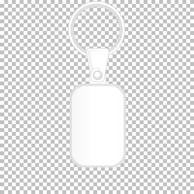 Product design template of keychain with no graphic