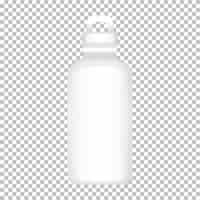 Free vector product design template of water bottle with no graphic