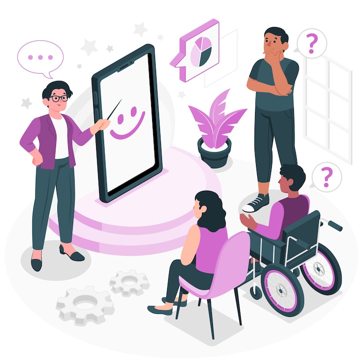 Free Vector product presentation concept illustration