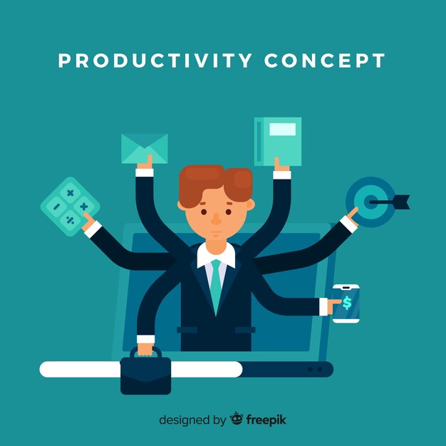 productivity concept background