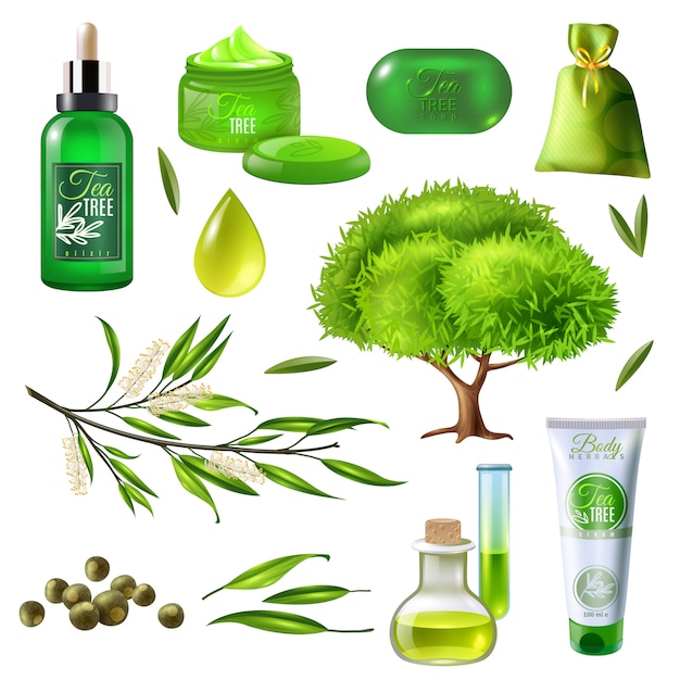 Free vector products of tea tree set