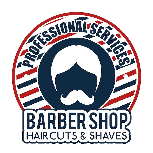 Premium Vector | Professional barber shop icon