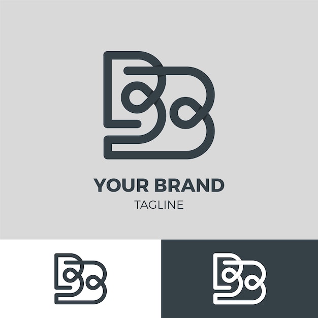 Professional bb logotype template