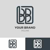 Free vector professional bb logotype template