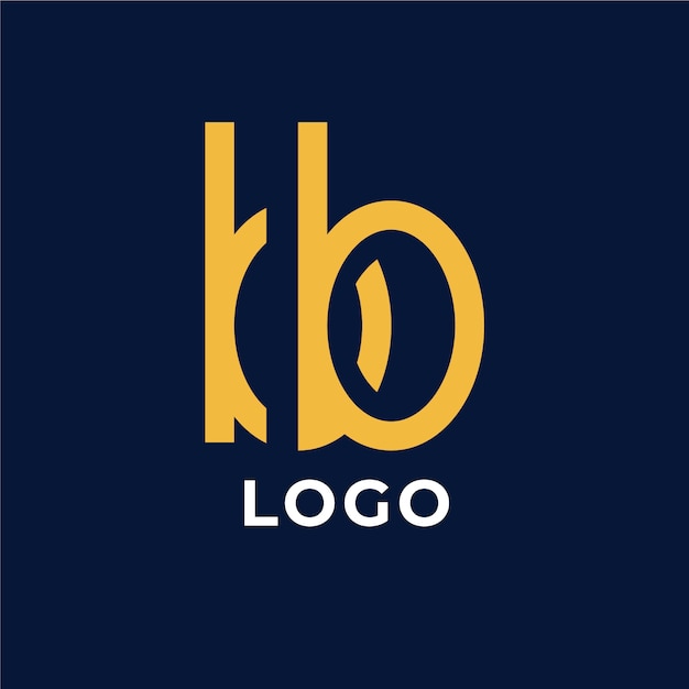 Профессиональный шаблон логотипа bb