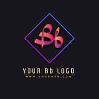 Free vector professional bb logotype template