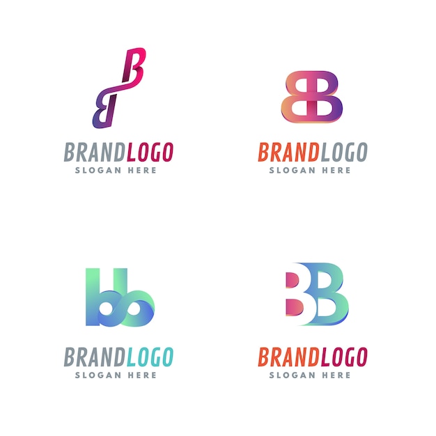 Free vector professional bb logotype template