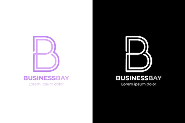Free vector professional bb logotype template