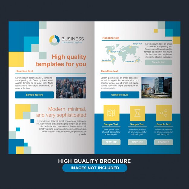 Профессиональная брошюра для многоцелевого бизнеса