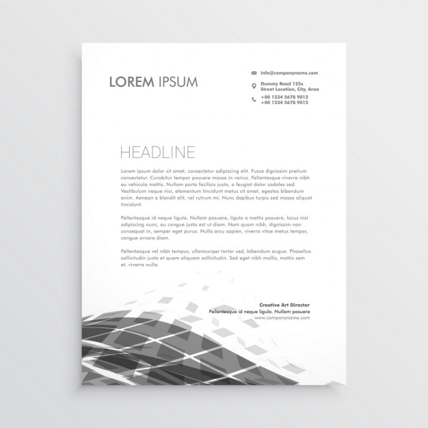 Professional brochure with gray geometric shapes 