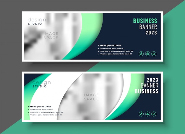 Free vector professional business banner template layout design