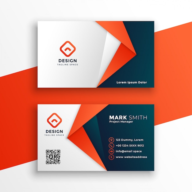 Professional business card template design