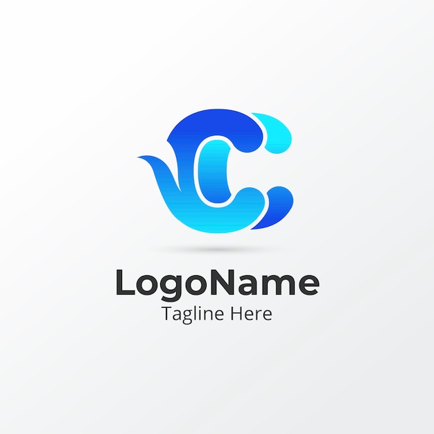 Professional cc logotype template