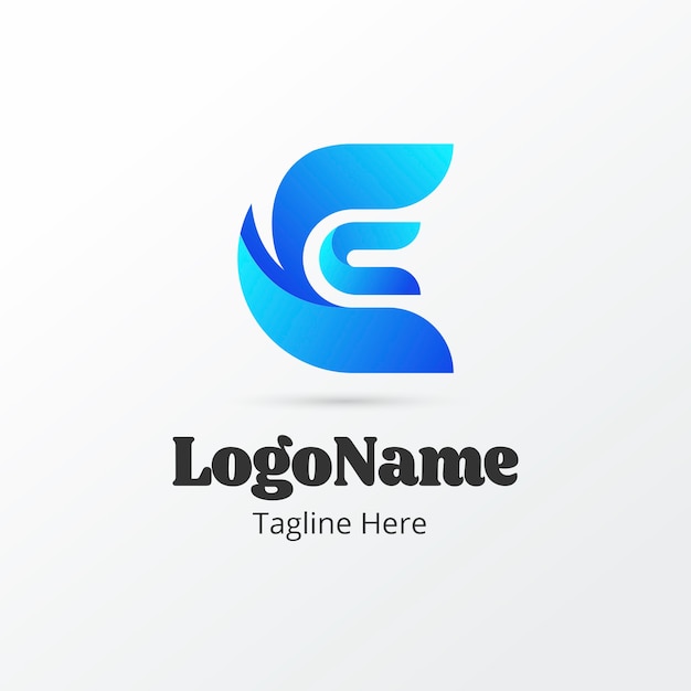 Vettore gratuito modello di logo cc professionale