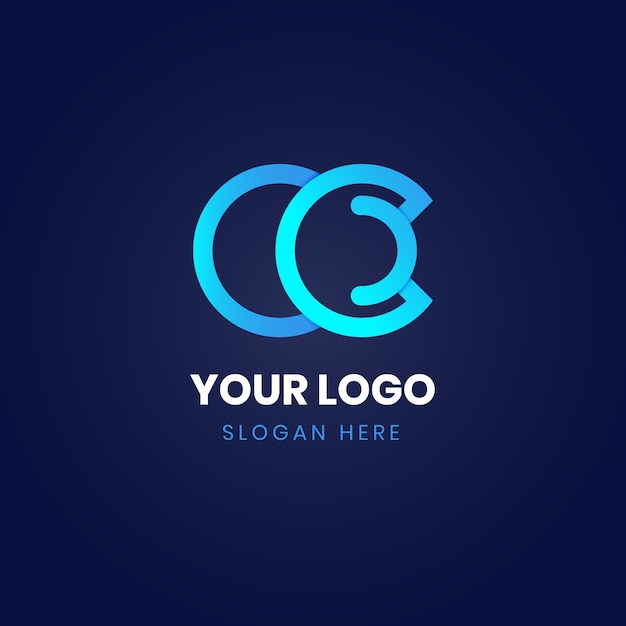 Professional cc logotype template