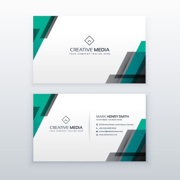 Professional clean business card design