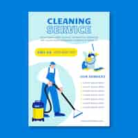 Free vector professional cleaning service flyer