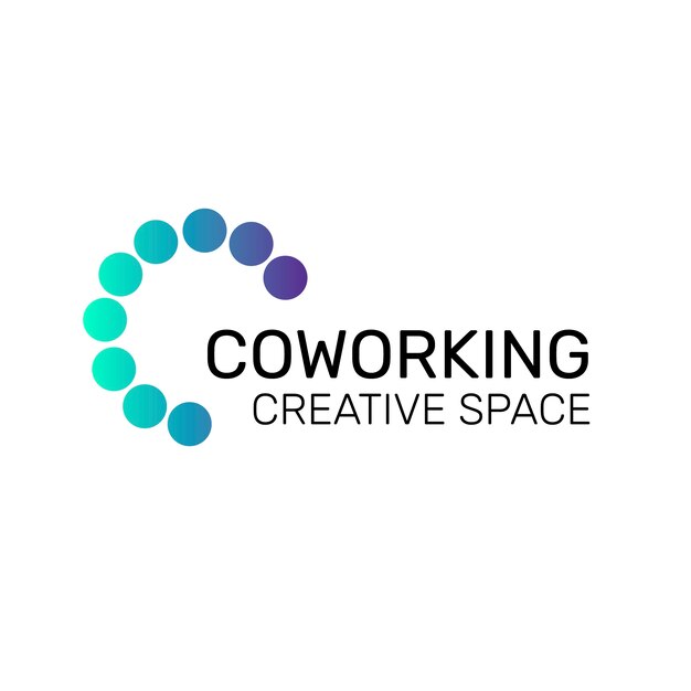 Professional coworking space logo