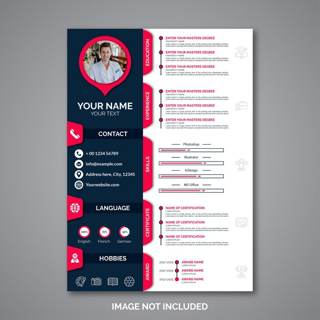 Professional curriculum vitae template